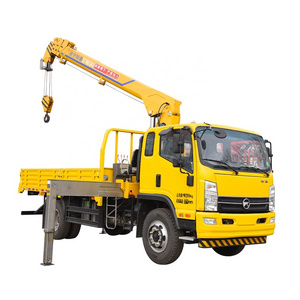 dump truck with crane 3/5/8/10 ton telescopic boom truck mounted crane hydraulic arm crane for trucks