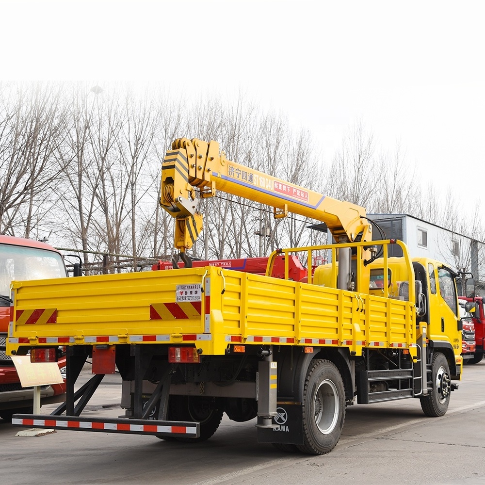 dump truck with crane 3/5/8/10 ton telescopic boom truck mounted crane hydraulic arm crane for trucks