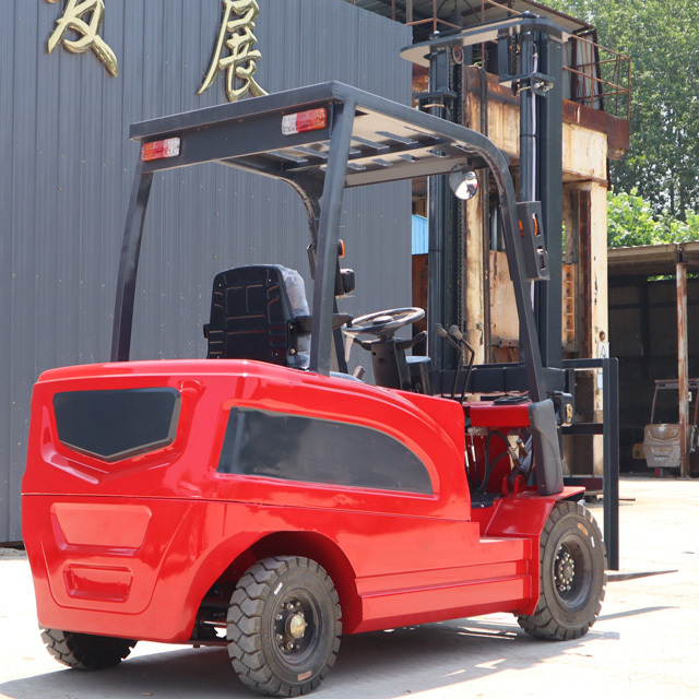 Good Quality 2 Ton 3 Ton Full Electric Four Big Wheels Forklift  Lifting Up To 3m