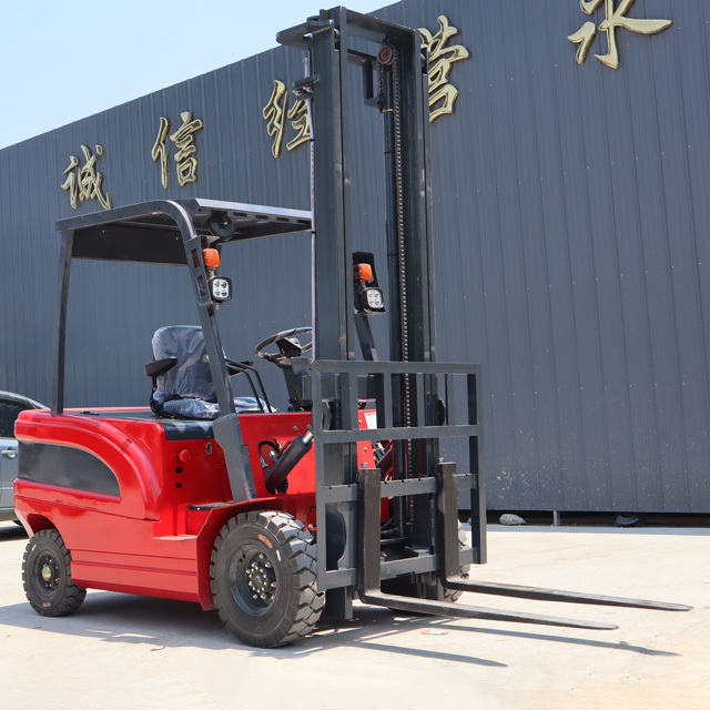 Good Quality 2 Ton 3 Ton Full Electric Four Big Wheels Forklift  Lifting Up To 3m