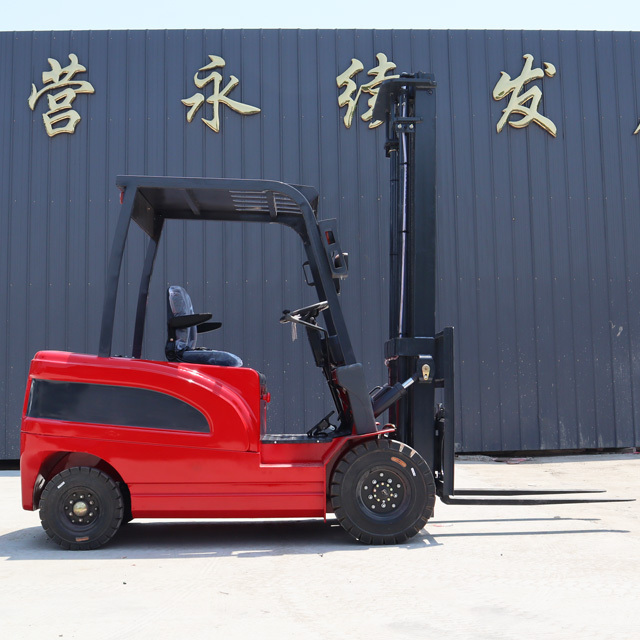 Good Quality 2 Ton 3 Ton Full Electric Four Big Wheels Forklift  Lifting Up To 3m