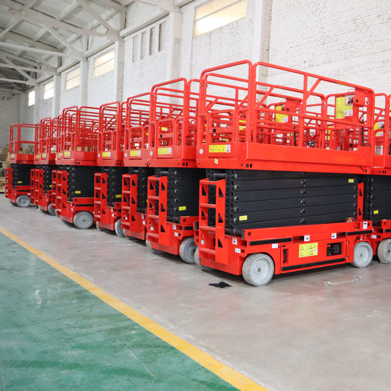 Mobile Electric Hydraulic Elevator Scissor Lift Table Elevated Small Scaffolding Lifting Scaffold For Construction Platform