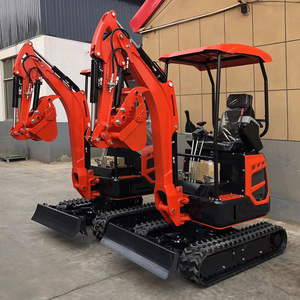 FREE SHIPPING! 1.8 ton mini excavator 1 ton 2 ton Kubota Engine digger excavator mini Chinese used small excavator machine