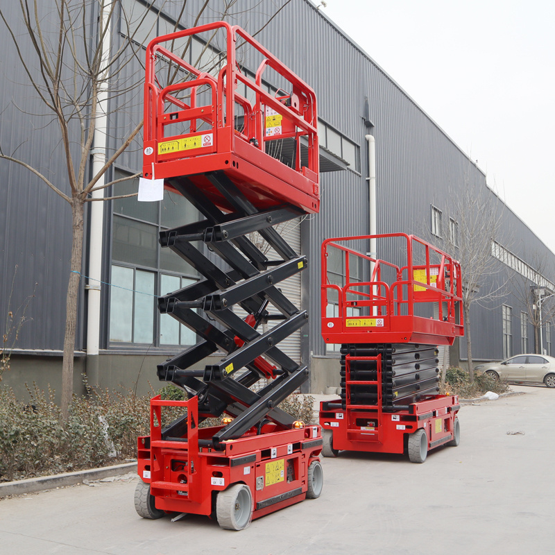 Mobile Electric Hydraulic Elevator Scissor Lift Table Elevated Small Scaffolding Lifting Scaffold For Construction Platform