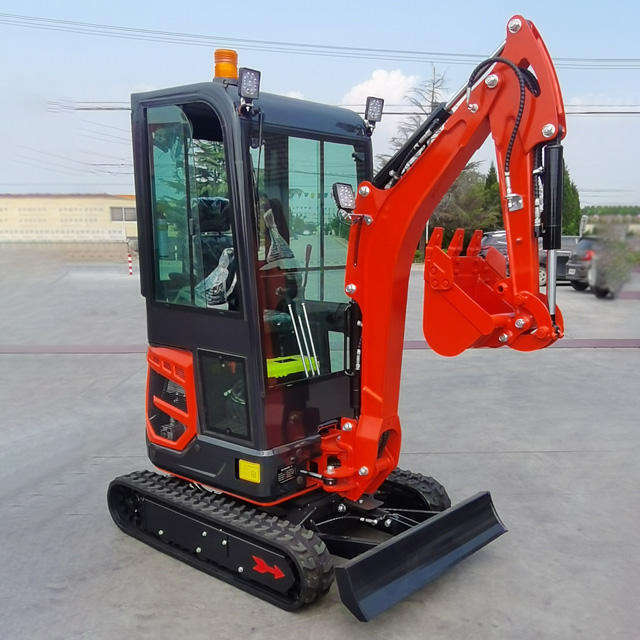 FREE SHIPPING! 1.8 ton mini excavator 1 ton 2 ton Kubota Engine digger excavator mini Chinese used small excavator machine