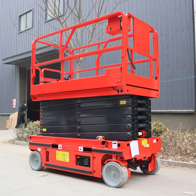 Mobile Electric Hydraulic Elevator Scissor Lift Table Elevated Small Scaffolding Lifting Scaffold For Construction Platform