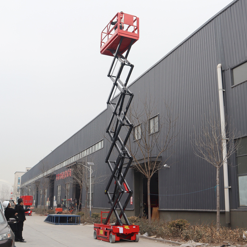 Mobile Electric Hydraulic Elevator Scissor Lift Table Elevated Small Scaffolding Lifting Scaffold For Construction Platform