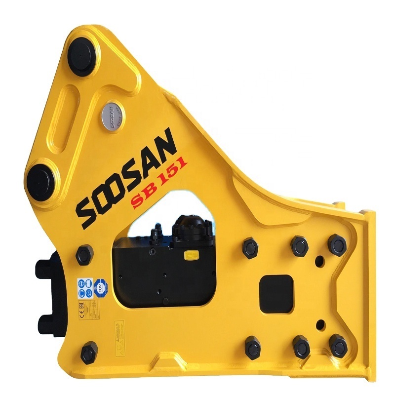 Shandong Soosan SB151 Heavy Duty Hammer Breakers Hydraulic Concrete Breakers Rock Hammer 175 mm Chisel