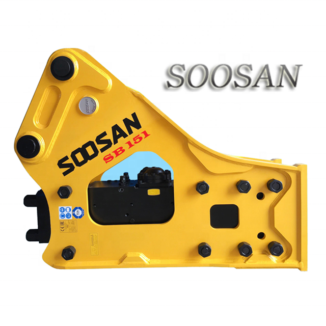 Shandong Soosan SB151 Heavy Duty Hammer Breakers Hydraulic Concrete Breakers Rock Hammer 175 mm Chisel