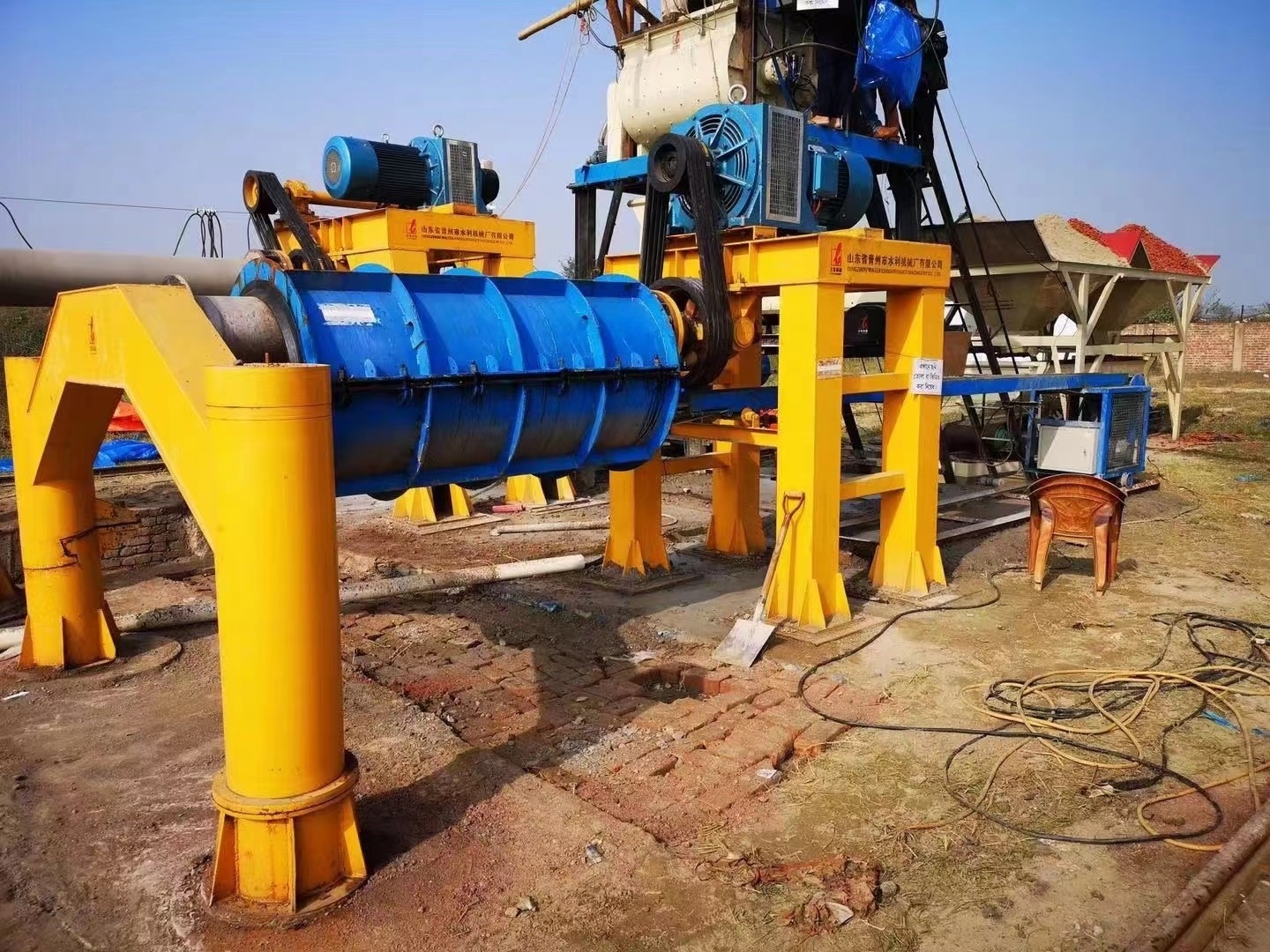 concrete drain channel making machines pipe moldin