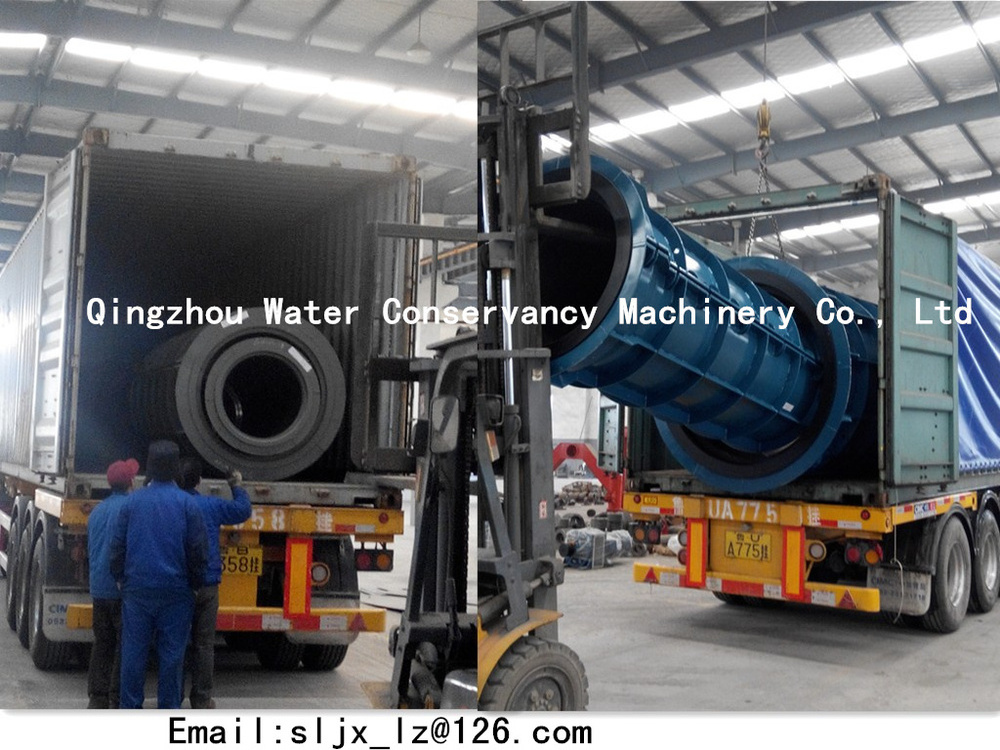 Model-1500 concrete pipe making equipment vertical irrigation pipe  moldin  channel machine vertical of china for sale  india