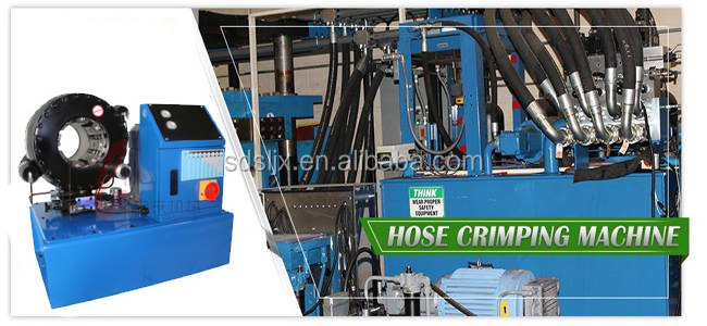 Automatic 2'' 4sh rubber pipe crimper P32 high pressure hydraulic hose crimping pressing machine price