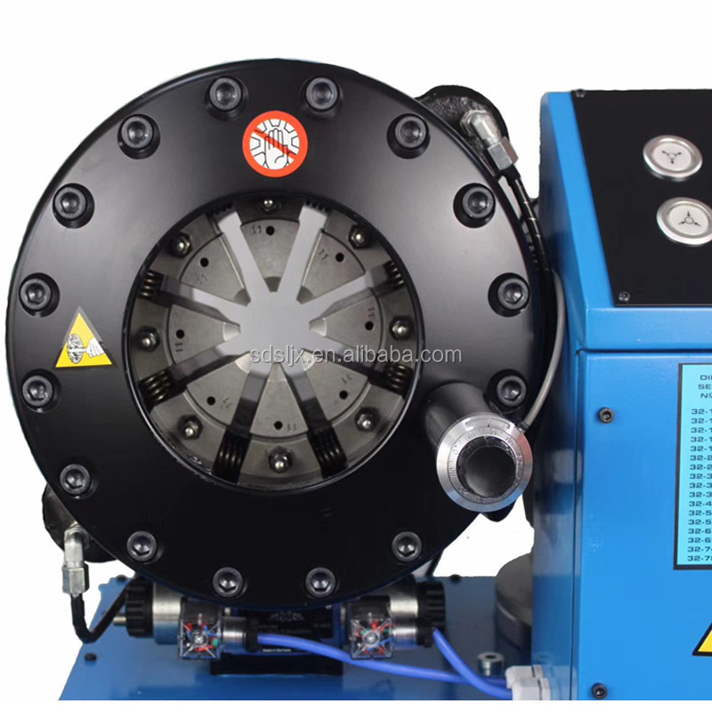 Automatic 2'' 4sh rubber pipe crimper P32 high pressure hydraulic hose crimping pressing machine price