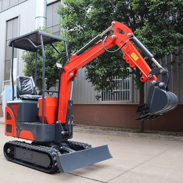 chinese mini excavator 1 ton electric attachment kubota small digger rubber tracks hydraulic crawler forestry mulcher