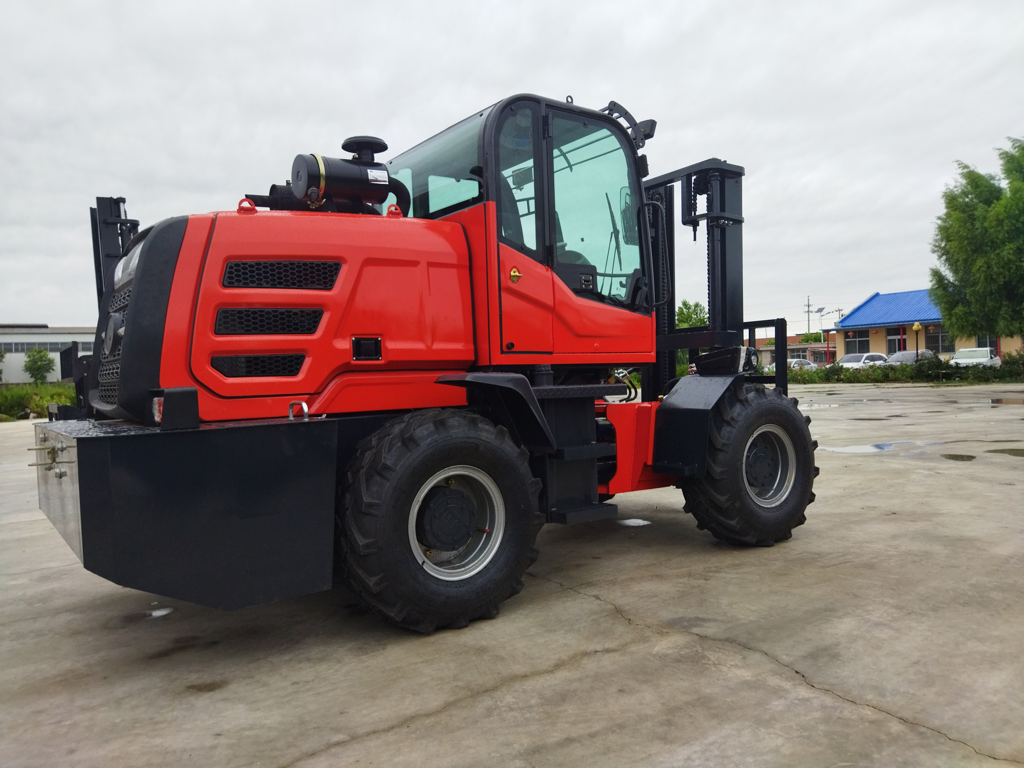 Hot sell 4*4 rough terrain forklift 3.5 ton diesel forklift lifting 3m 4m 5m 6m new forklift