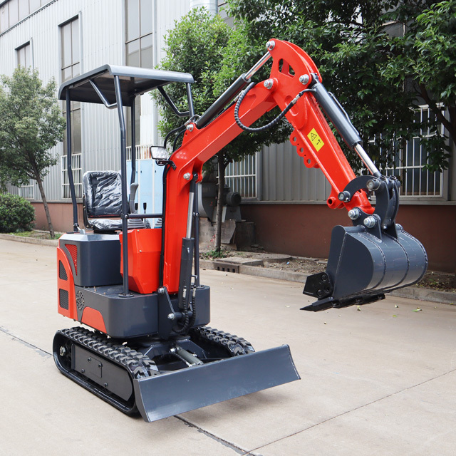 chinese mini excavator 1 ton electric attachment kubota small digger rubber tracks hydraulic crawler forestry mulcher