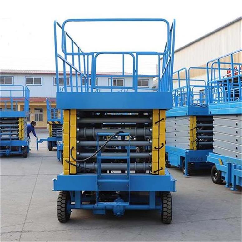 CE ISO Scissor electric lift Platform 8m 10m 12m 14m Mobile Scissor Lift Hydraulic Lifters For Scaffold