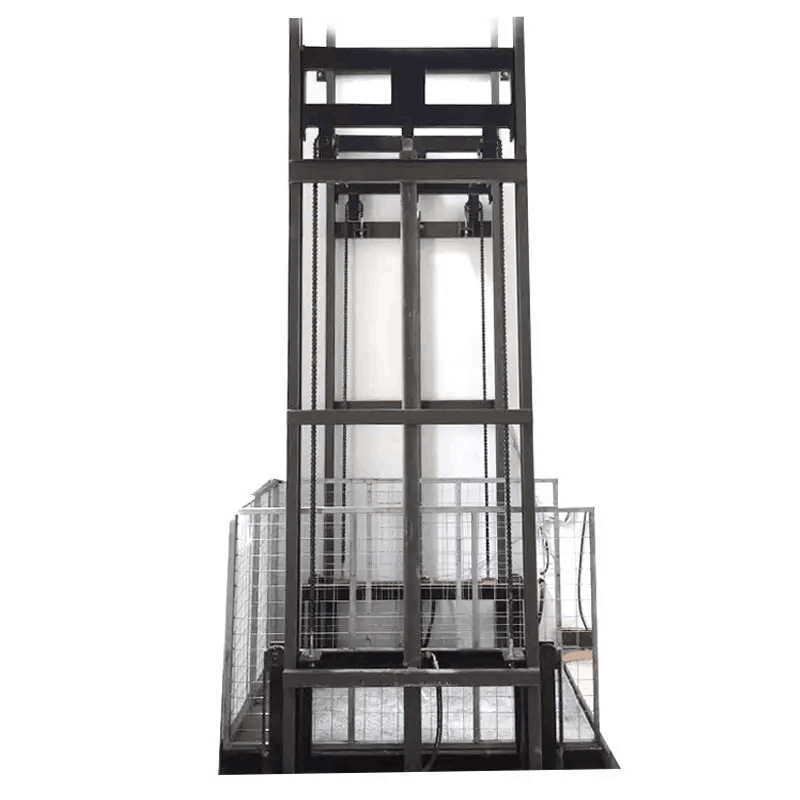 1ton 2ton 3ton electric small warehouse hydraulic freight goods cargo material lifts elevators wall mounted cargo lift platform