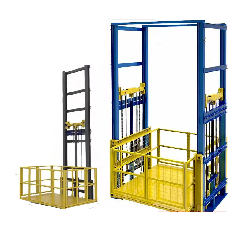 1ton 2ton 3ton electric small warehouse hydraulic freight goods cargo material lifts elevators wall mounted cargo lift platform