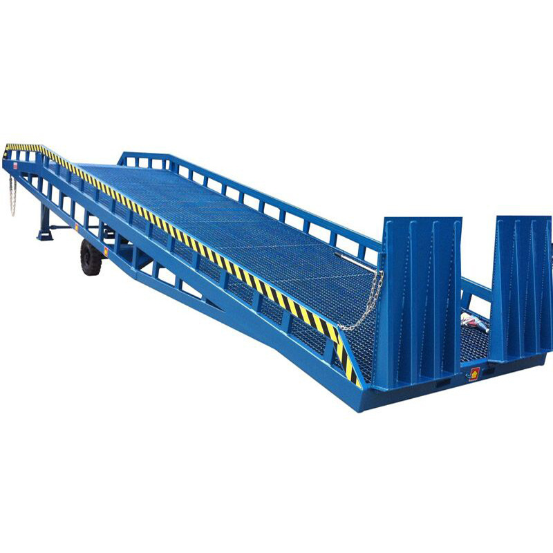 Movable Hydraulic Dock Leveler Yard Forklift vehicles mobile container loading ramps