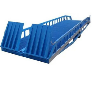 Movable Hydraulic Dock Leveler Yard Forklift vehicles mobile container loading ramps