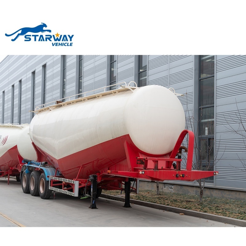 40ton 45ton V Shape Bulk Cement Tank Trailer Fly Ash Cement Bulker Carrier Tanker Semi Truck Trailer For Sale