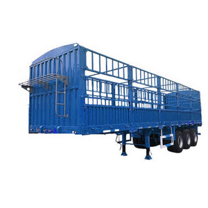 100 Tons Cattle Livestock Vegetables Sidewall Trailer Sugar Cane Transport Fence Semi Trailer