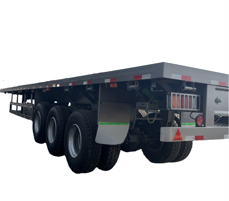 Upgrading Flatbed Trailer 3 Axle Flatbed Cargo Trailer Flatbed Trailer Truck