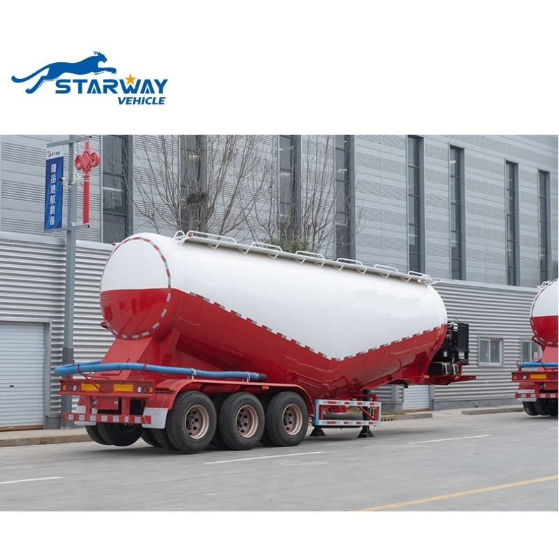 40ton 45ton V Shape Bulk Cement Tank Trailer Fly Ash Cement Bulker Carrier Tanker Semi Truck Trailer For Sale