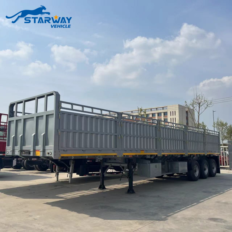 2/3/4 Axles 40FT 40 Tons 50 Tons Fence Semi Trailer Livestock Animals Cattle Sugar Cane Sidewall Heavy Truck Semi Trailer