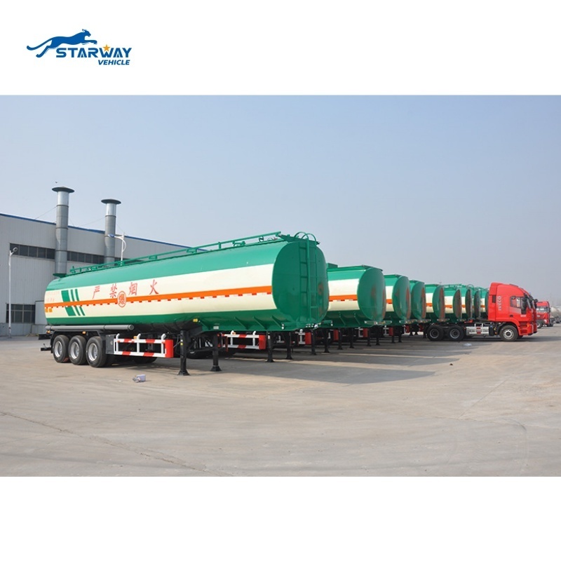 China 45000 Litres Water Palm Oil Fuel Diesel Tank Tanker Semi Trailers For Sale Full Trailer