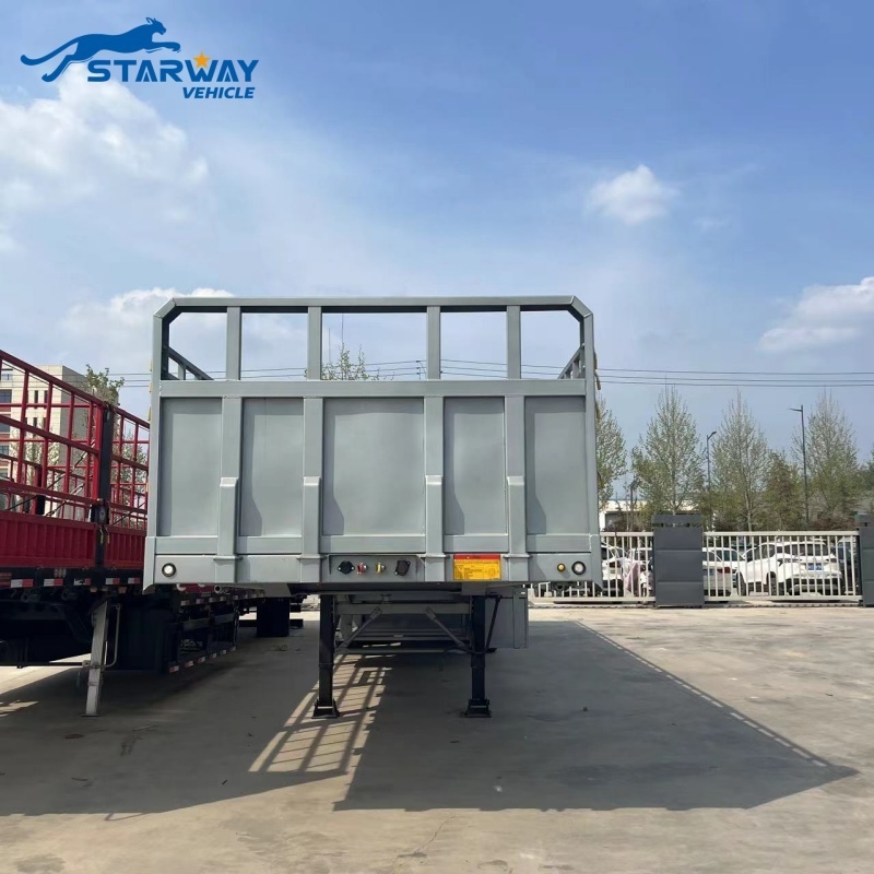 2/3/4 Axles 40FT 40 Tons 50 Tons Fence Semi Trailer Livestock Animals Cattle Sugar Cane Sidewall Heavy Truck Semi Trailer