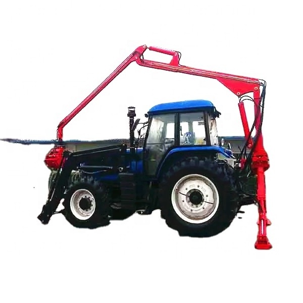 Factory price !!  tractor 3 point log grapple crane