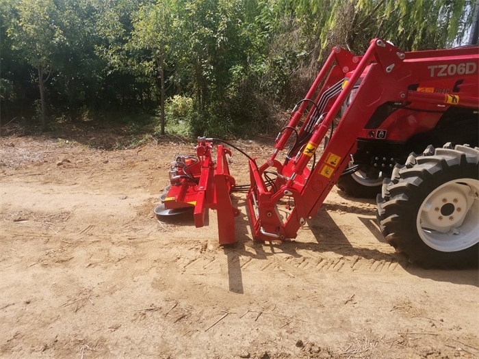 hydraulic tree trimmer machinery/tractor loader mounted hedge cutter with circular saw