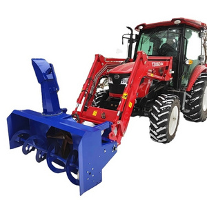 farm equipment snow removal machine tractor front loader mounted hydraulic snow blower