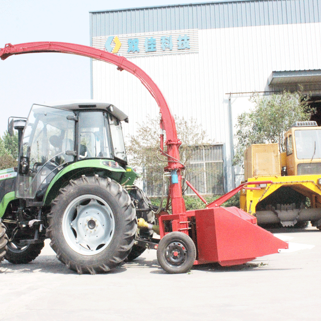 oat forage combine harvester powered by tractor