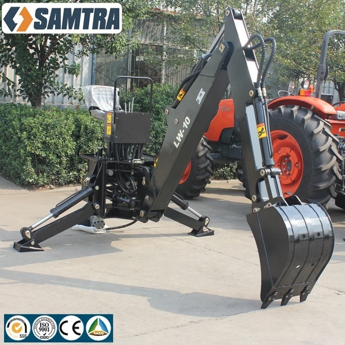 Factory Supply Towable Mini Tractor Excavator Backhoe Digger