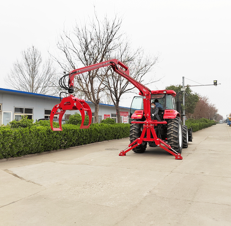 farm tractor 3 point hitch logging grapple crane