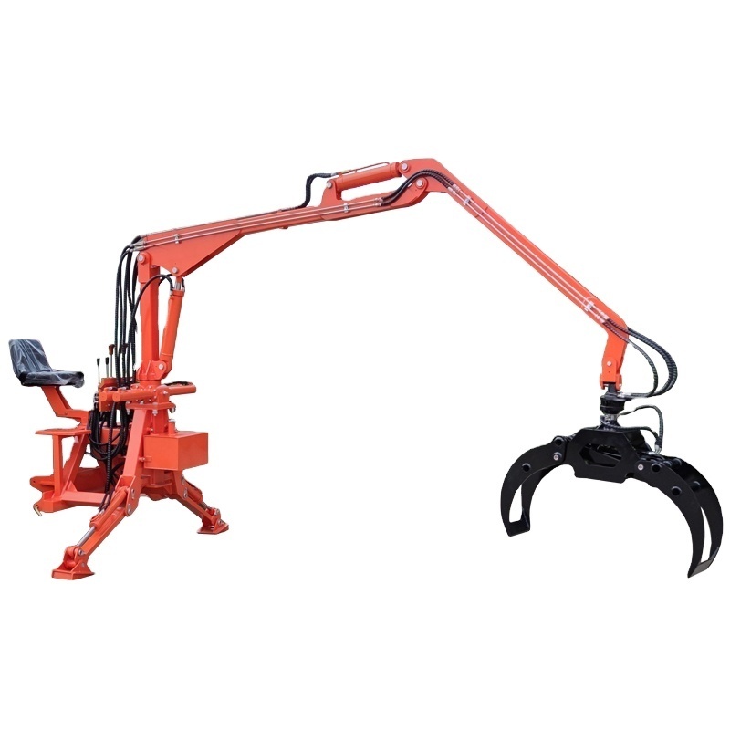 farm tractor 3 point hitch logging grapple crane