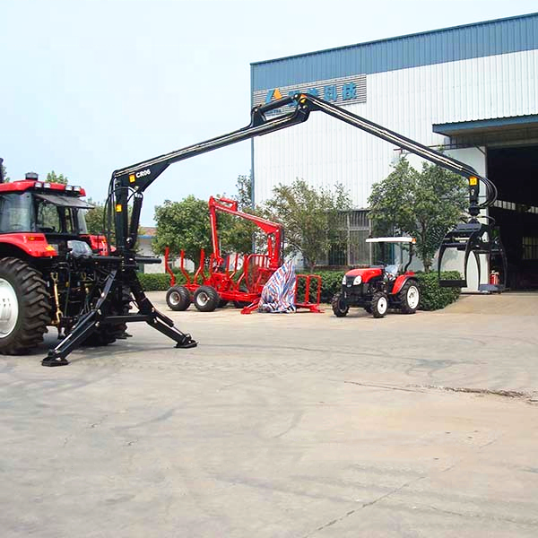 Factory price !!  tractor 3 point log grapple crane