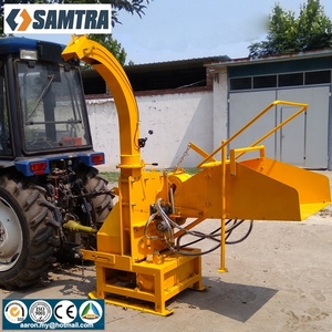 PTO Driven Wood Chipper Waste Branches Crusher with Hydraulic Feeding