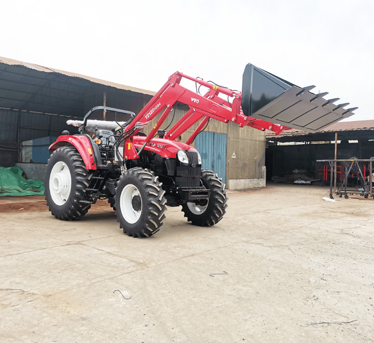 tractor backhoe loader with pallet forks