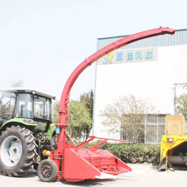 oat forage combine harvester powered by tractor