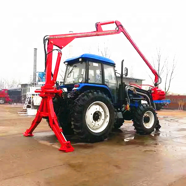 Factory price !!  tractor 3 point log grapple crane