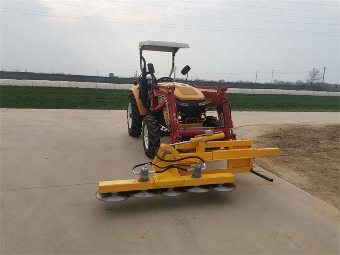 hydraulic tree trimmer machinery/tractor loader mounted hedge cutter with circular saw