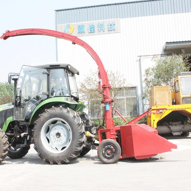 oat forage combine harvester powered by tractor