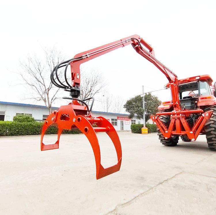 farm tractor 3 point hitch logging grapple crane