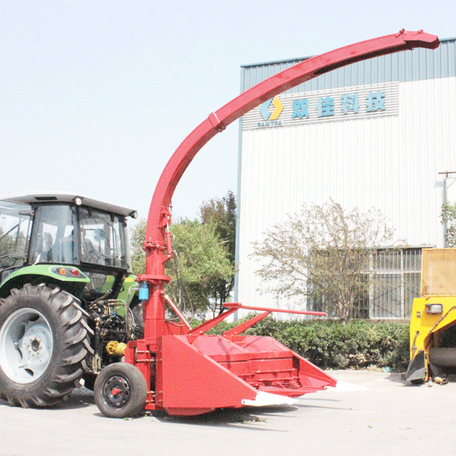 oat forage combine harvester powered by tractor