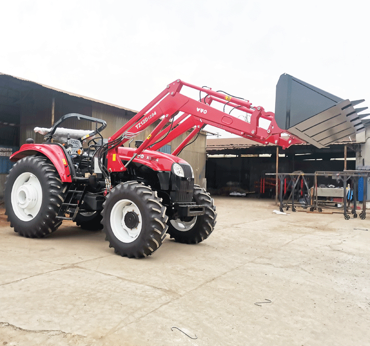 tractor backhoe loader with pallet forks