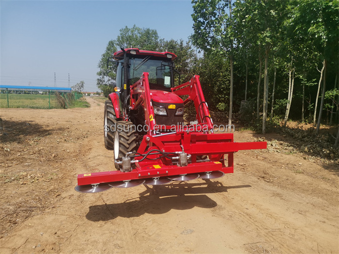 hydraulic tree trimmer machinery/tractor loader mounted hedge cutter with circular saw